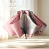 New three-fold sunscreen umbrella, UV-proof parasol, double-layer girls' high-value foldable outdoor parasol