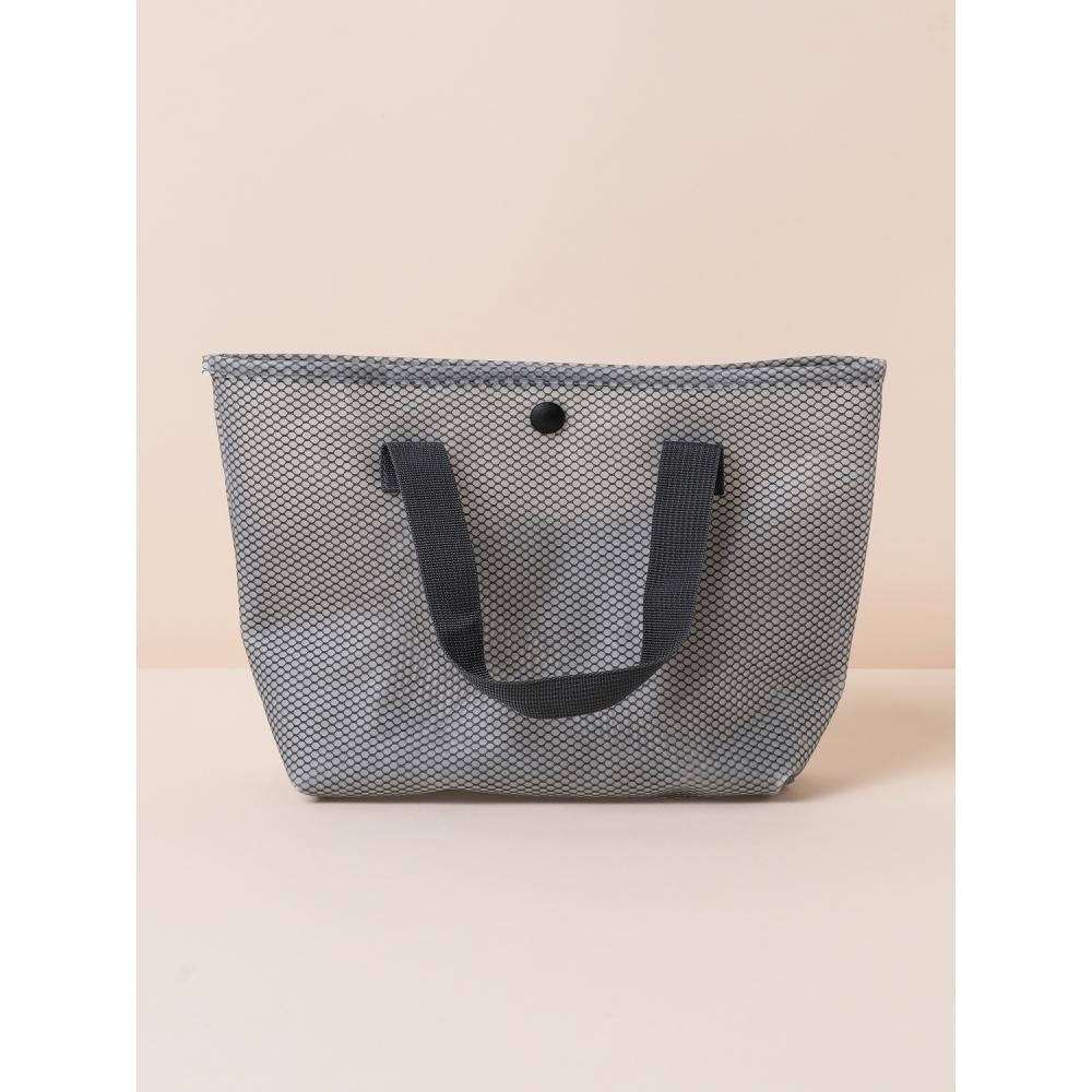Daiso Eva Handle Toiletry Bag Grey