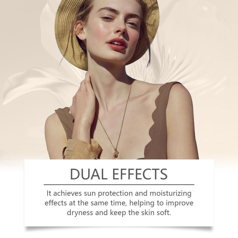 Daily Care Moisturizing Hydrating Sunscreen Cream Outdoor Protection Fresh Lightweight Uv Barrier Reduces Uv Damage Non-Greasy 1pcs