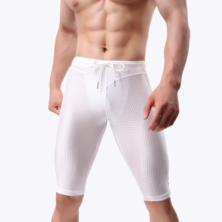 

Новые мужские облегающие велосипедные шорты из нейлоновой сетки со средней посадкой Medium белый