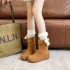Women's Flat Cotton Shoes 2026 Warm Plush Winter Snow Boots Comfortable Anti Slip Ankle Boots Fashion Round Toe Botas Mujer