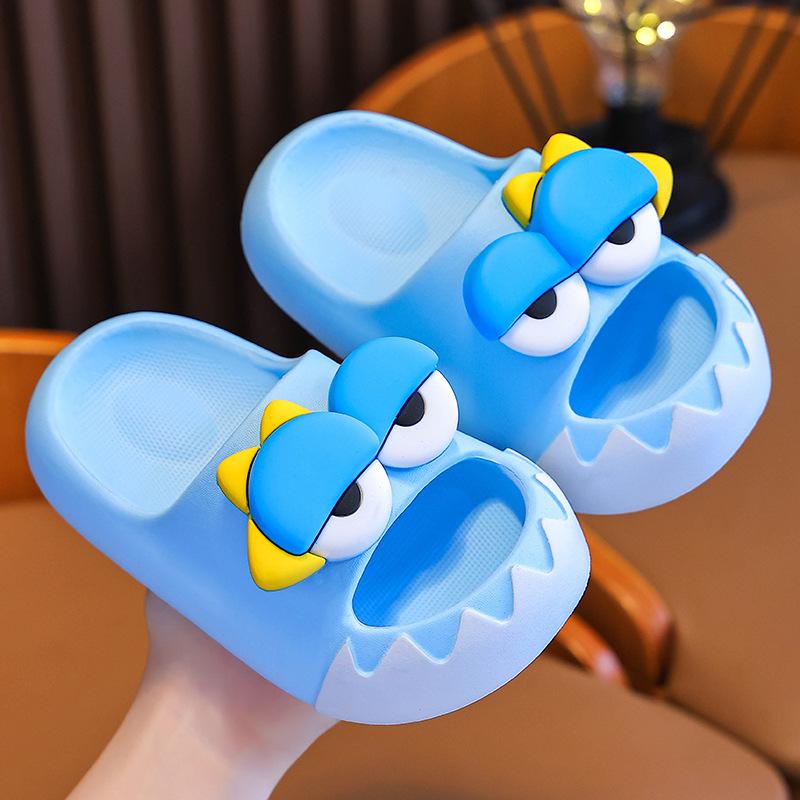 

Летние тапочки Новая мода Комфорт Детская обувь Мягкая подошва Противоскользящие Домашние Душевые Девочка Обувь Пляжные Мультяшные Сандалии Домашние Пантуфли 21insole20cm синий