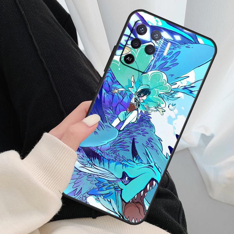 Genshin Impact Case For OPPO A54 A74 A94 A83 A91 A93 A5 A9 A31 A53 2020 A15 A52 A72 Find X5 X3 Pro Cover