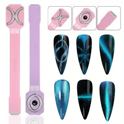 Maniküre-Werkzeuge Super magnetischer Katzenaugenmagnet Spezieller Katzenaugen-Nagellack-Klebermagnet Multifunktionale Magnetserie