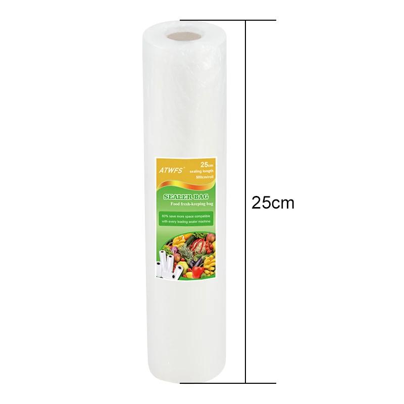 Vacuum Bag Packaging Food Vacuum Sealer Bags for Food Storage Keep Products Fresh Bag 12/17/20/25/28cm*500cm 1 Roll