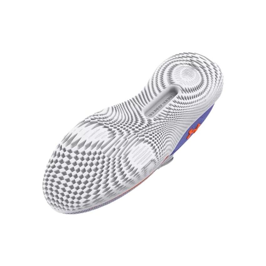 Under Armour Women's Flow Dynamic Training Shoes White Baja Blue 3026107-100