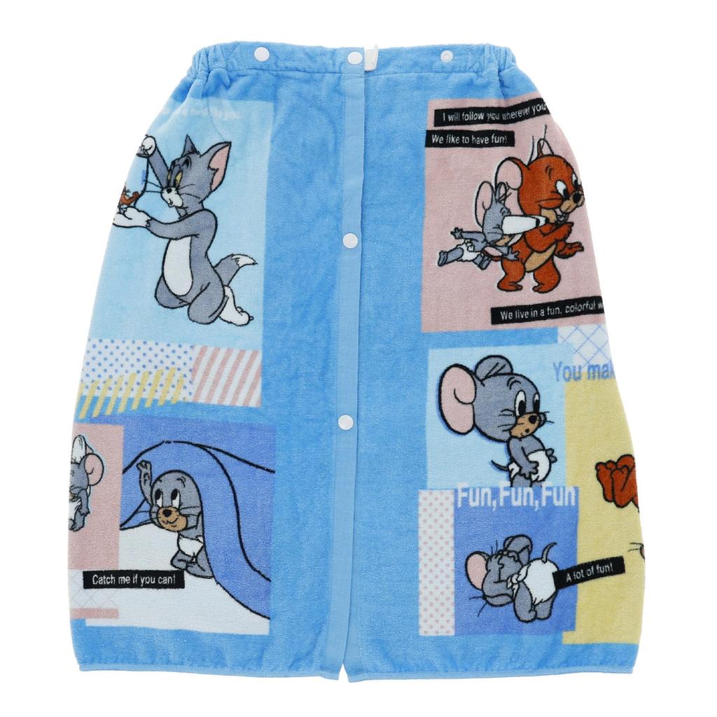Marushin 60cm Long Roll Towel, Tom and Jerry Colorful Chase Design, Antibacterial and UV Protection, for Boys and Girls, Product Number: 4105099800
