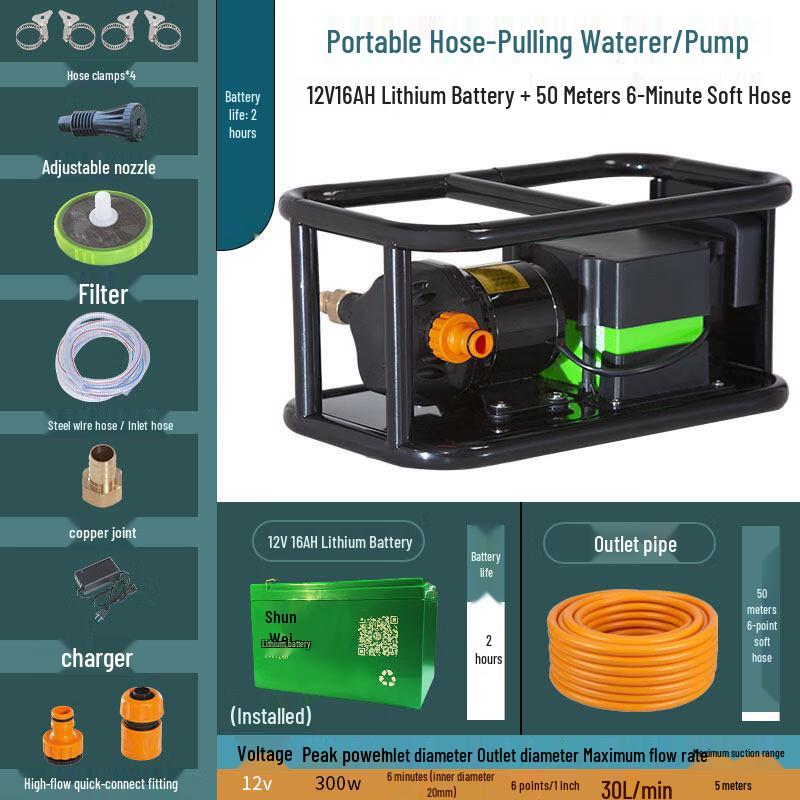 JPHZNB Cordless High-Power Water Pump