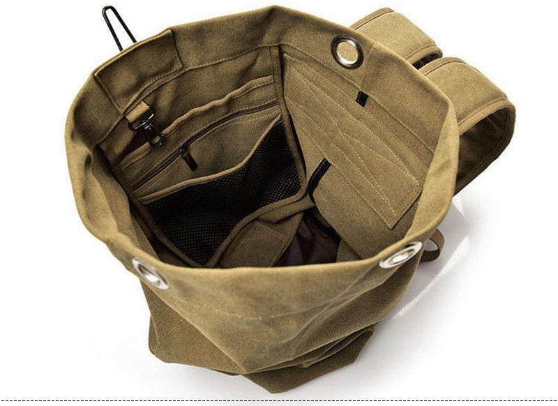 Military Backpack, Zamo®, 1X Compartment, 3X Interior Pockets, Khaki Army