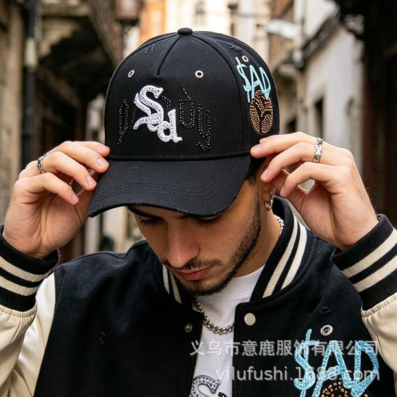Unisex Embroidered Baseball Cap With Full Design Streetwear Dad Hat Cotton Adjustable Fit
