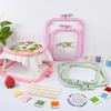 Cross Stitch Rack Multifunctional Double Layer Embroidery Frame Removable 2 Tier Square Embroidery Hoop for Quilting Stitching