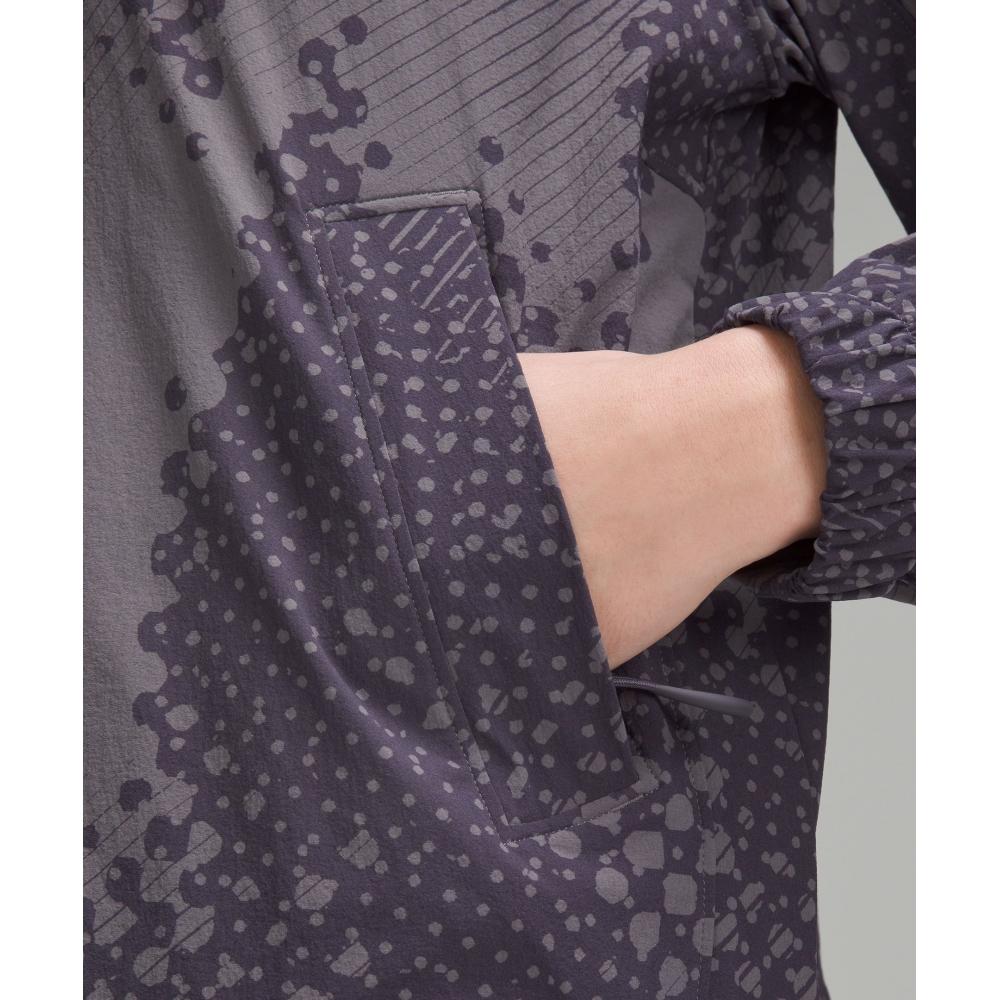 Lululemon Convertible Jacket Dotted Spark Print Dark Carbon Atmospheric Purple
