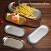 Dajujiang Stainless Steel Oval Serving Tray