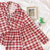 Korean Style Women's Long Sleeve Cardigan and Pajama Set for Spring, Autumn, and Winter Home Wear