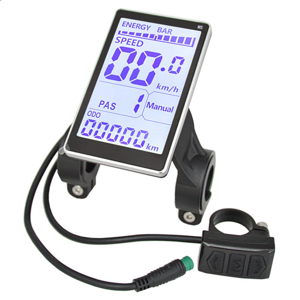 Electric Bike LCD Display Screen Waterproof E Scooter M5 Panel Universal Electric Bike LCD Display Meter for Electric Bike