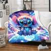 1pc Stitch Printing Blanket Soft, All Season Throw for Office Blanket, Personalized Gift with Adorable Cartoon Design
