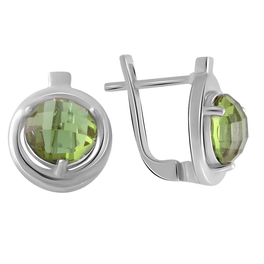 Silver Earrings with Sultanite Sultanite 4.72ct (2050933)