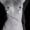 Adjustable Silver Metal Nipple Clamps Non-Piercing Waterproof SM Sex Toy Decorative Adult Toy