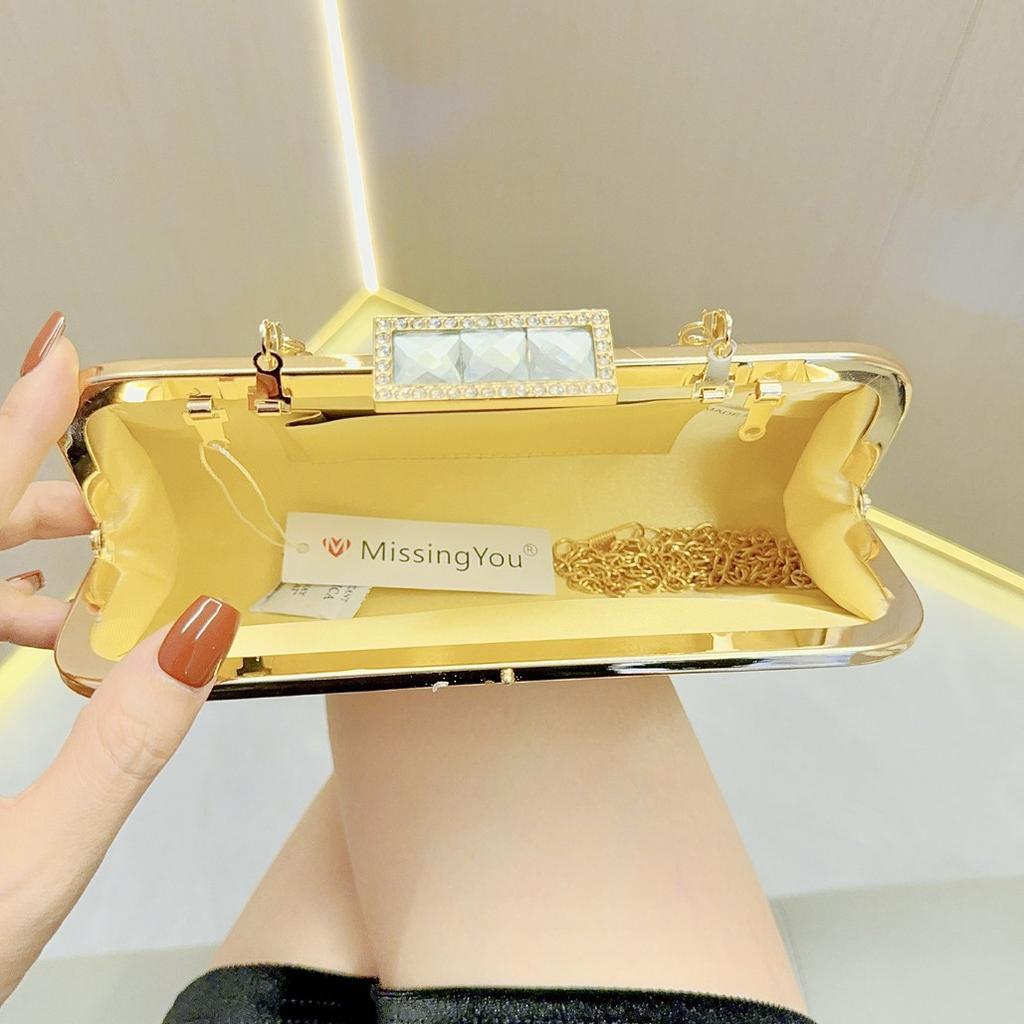 New Tassel Rhinestone Evening Bag - Women’s Sparkly Crystal Clutch for Party, Prom and Formal Events