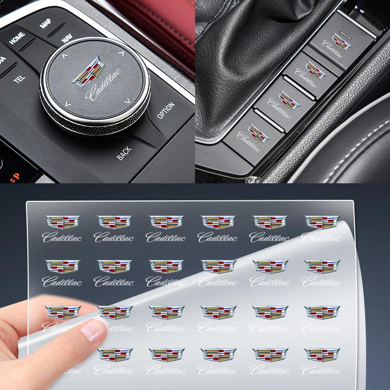 1/2/5/10pc Car Sticker Steering Wheel Interior Sticker For Cadillac Escalade Deville DTS ATS BLS CT4 CT6 CTS EXT SLR SRX XLR XT4