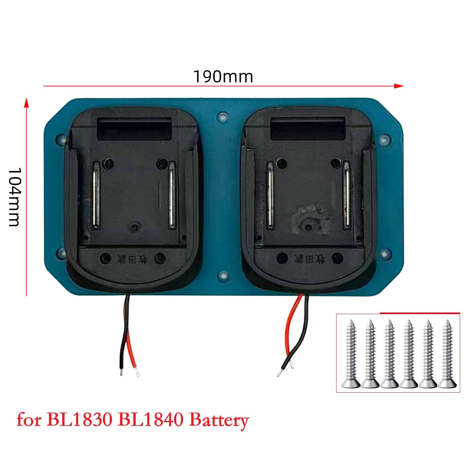 

Adapter Connector Terminal Block for A3/2106 for BL1830 BL1840 BL1860 Battery Adapter Holder for Dayi 18V Li ion Power Mount
