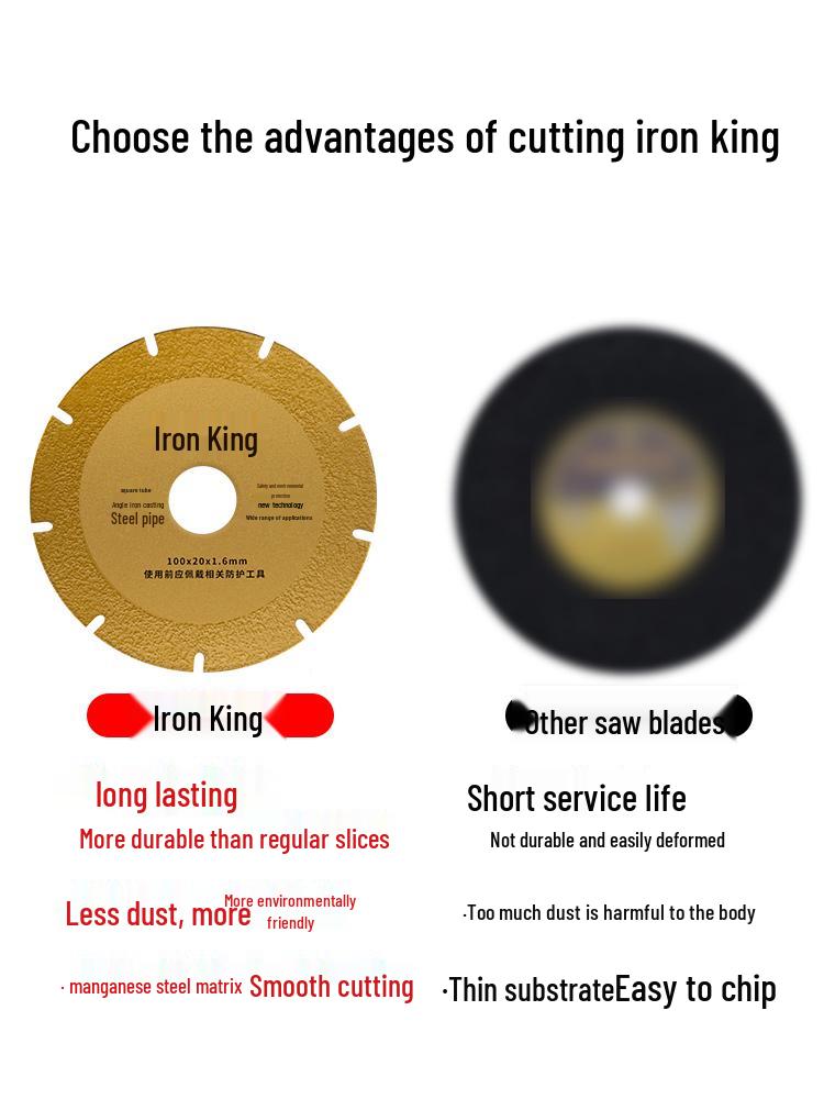 Diamond Abrasive Cutting Disc for Angle Grinder - Metal & Stainless Steel Wheel