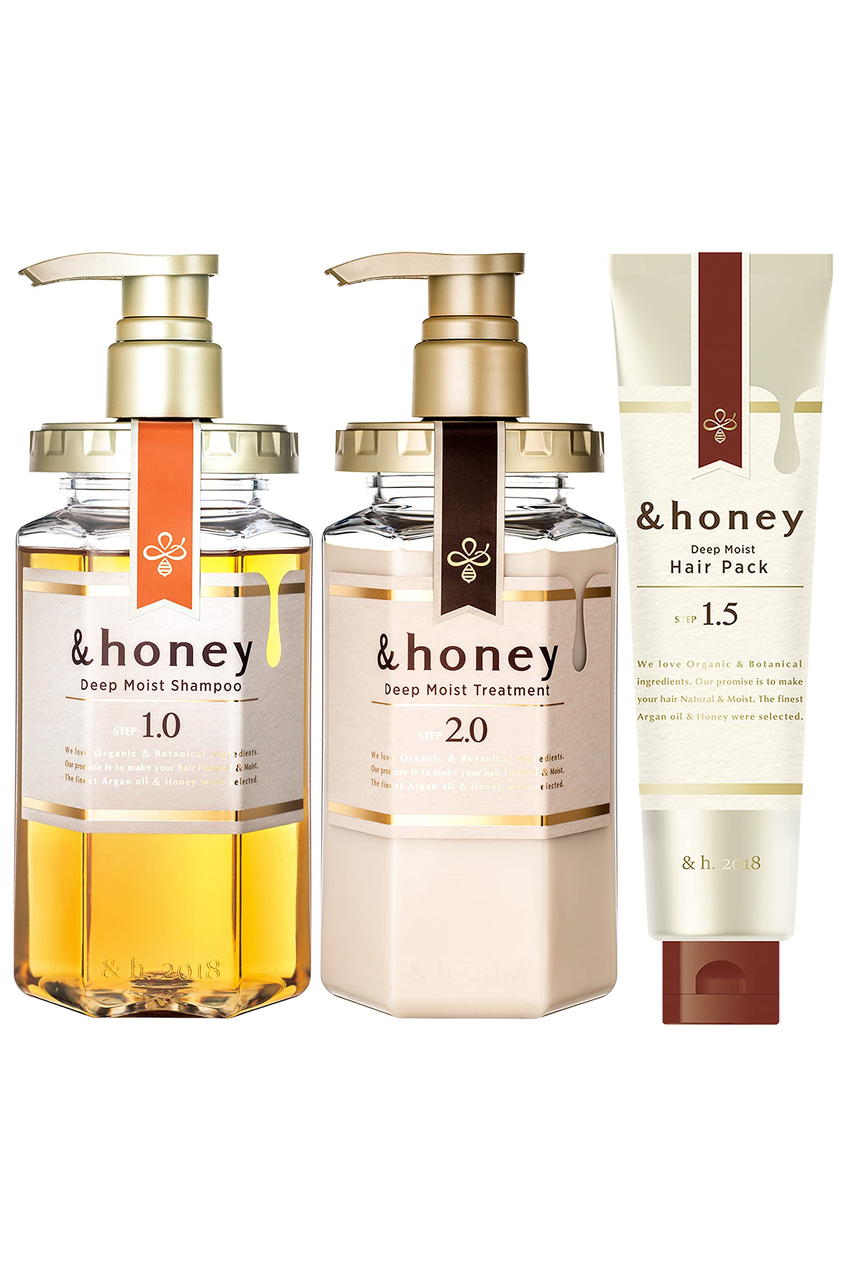 

Набор Deep Moist & honey из 3 предметов [Шампунь/Лечение/Уход за волосами]