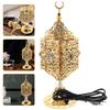 Electric Incense Burner Desktop Aroma Burner Portable Metal Censer Holder Plug in Retro Vintage Decorative Centerpiece for Home