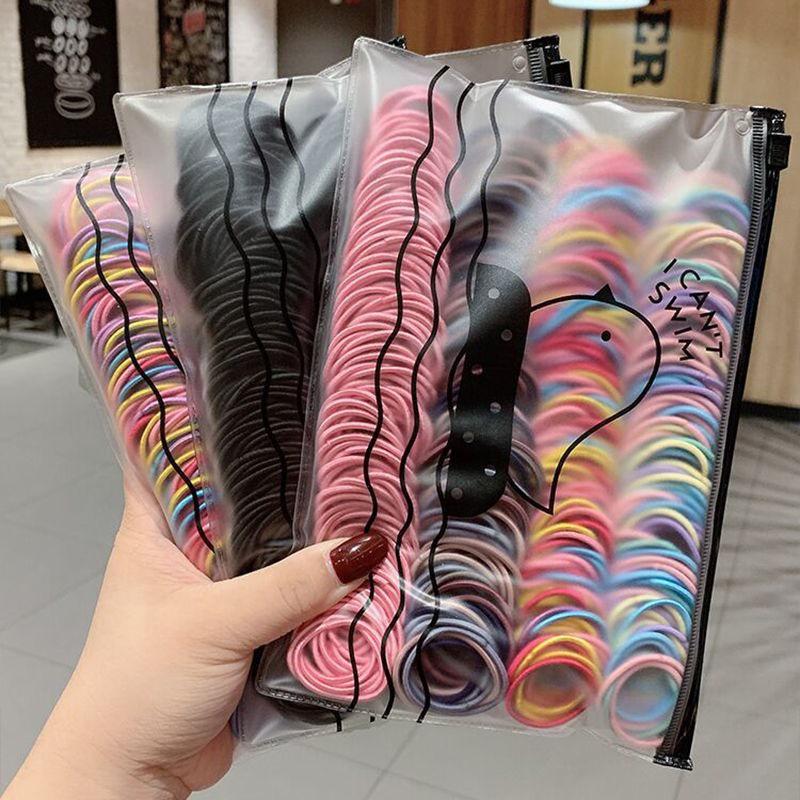 Non-Damaging Hair Ties for Girls - Gentle Rubber Bands for Children's Hair