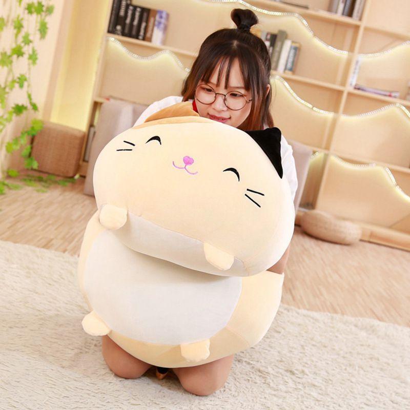 Squishy Chubby Cute Cat Plush Toy Soft Animal Cartoon Pillow Cushion Lovely Gift