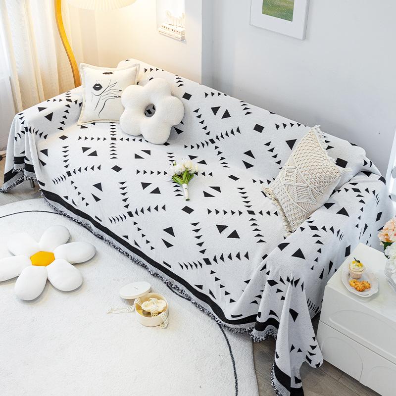 Sofabezug aus Stoff im Ins-Stil, kratzfester Stoff, schlichter und moderner All-Inclusive-Sofabezug, universeller Sofabezug für alle Jahreszeiten