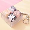 Cute Dog Squeeze Keychain Creative Stress Relief Fidget Pendant Mini Sensory Toy for Handbags Kids Party Gifts