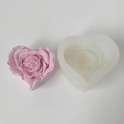 Rosenform zum Selbermachen, herzförmige Rosen, Aromatherapie-Kerze, Epoxidharz, Gipsform, Seifen-Silikonformen, Party-Festivals, Geschenk-Dekor