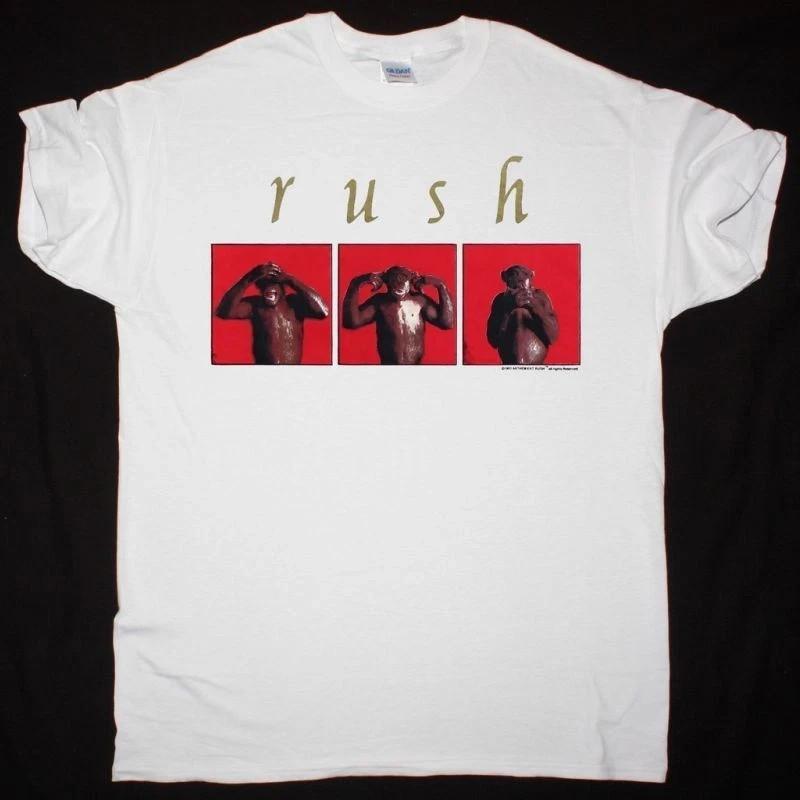 

Винтажная футболка Rush Band Counterparts Tour с двусторонним принтом, Ретро рок-футболка Rush S
