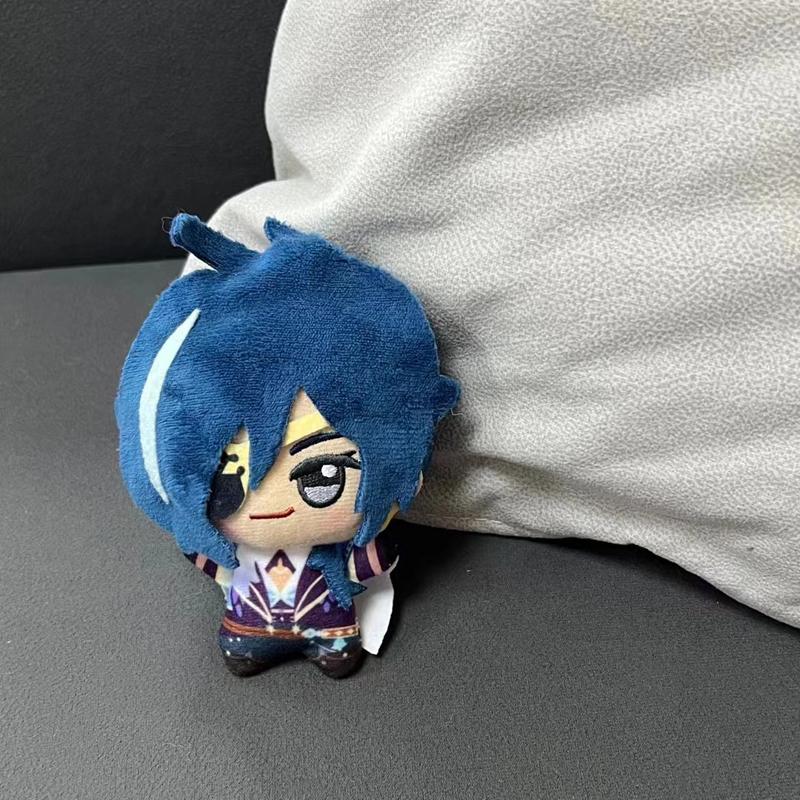 Peluche Gioco Genshin Impact 10cm Lumine Kaeya Alberich Diluc Ragnvindr Barbatos Morax Action Figures Portachiavi Modello Bambola