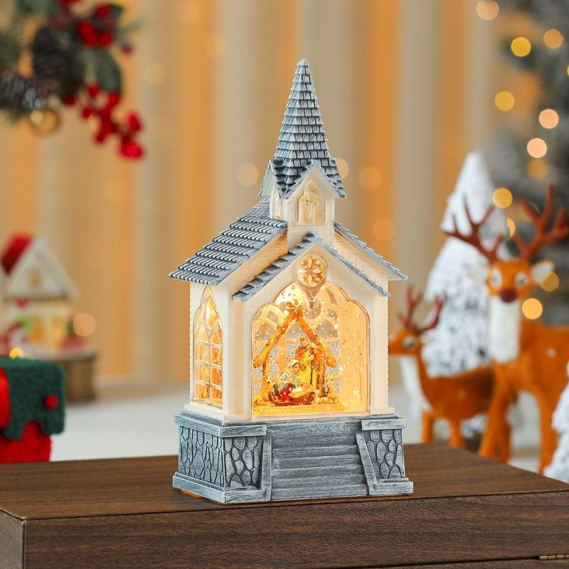 

Подарки на Рождество: Дом Санта-Клауса, Хрустальный ветряной фонарь, Рождественское украшение, Украшения для дома, Снежинки, Музыкальная шкатулка New Year s Edition