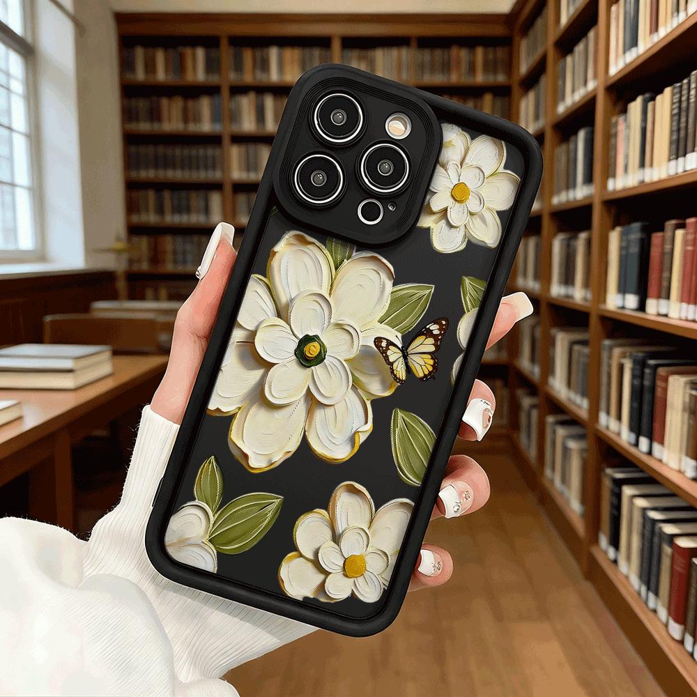 Flowers Butterflies Soft TPU Shockproof Case For Xiaomi Redmi Note 15 14 13 12 11 Pro Anti-Fall Protective Back Cover