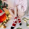 Santa Claus Coral Velvet Socks Snowman Elk Middle Tube Socks Christmas Socks  Christmas Gifts