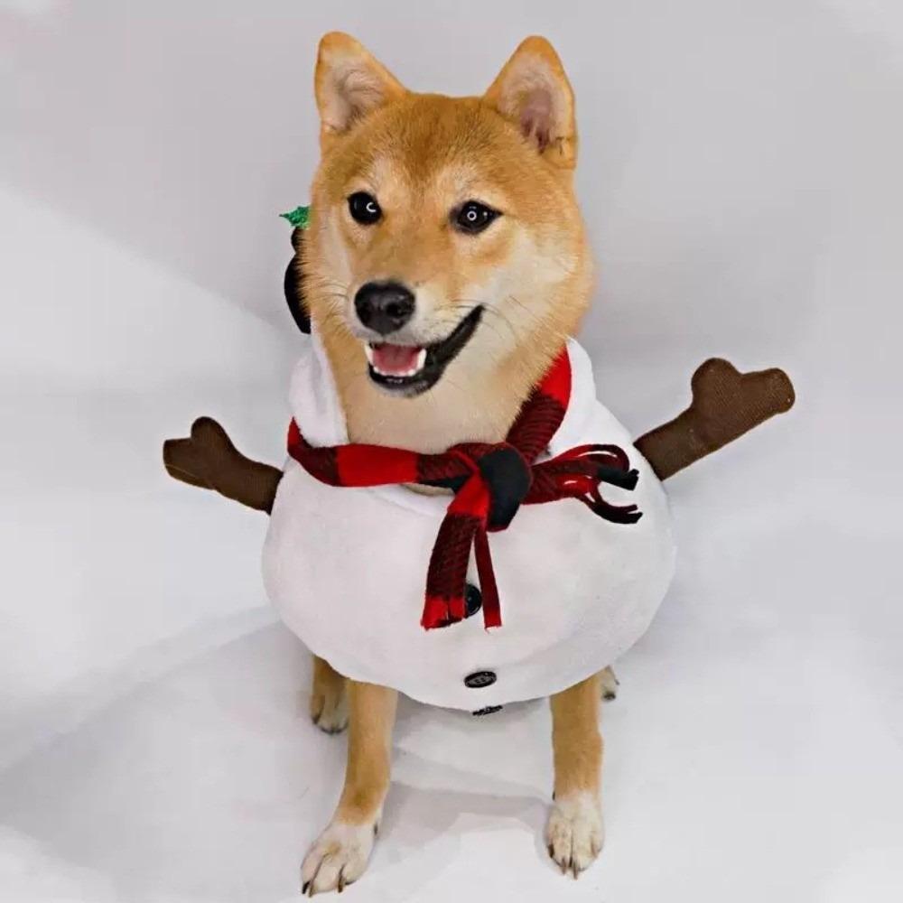 Breathable Santa Claus Dog Outfit Cute Cats Christmas Clothes Dog Winter Clothes  Spring