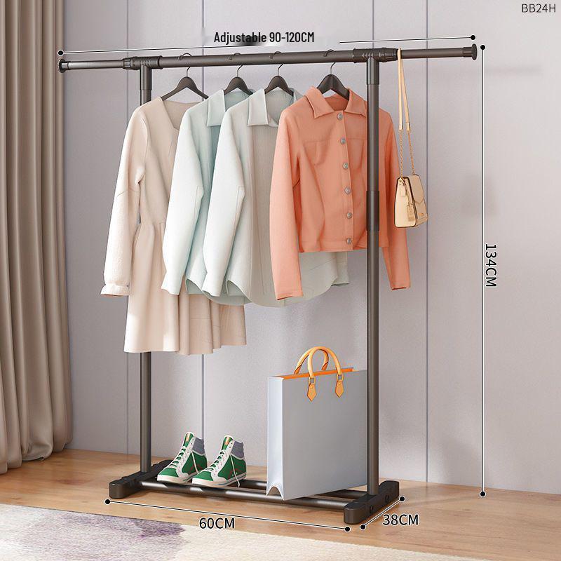 Telescopic Clothes Drying Rack: Indoor Floor-Standing, High-Grade, for Balcony and Quilts