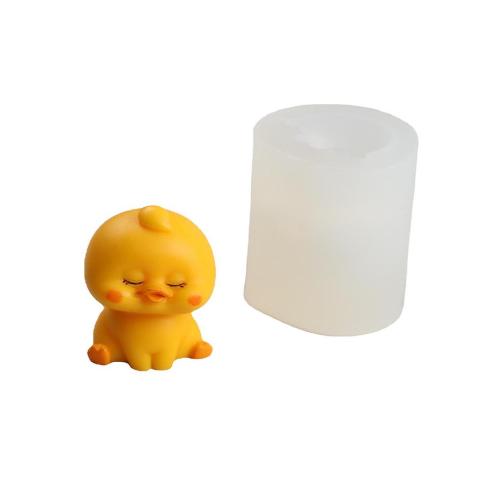 3D Gelbe Ente Silikonform für DIY Kuchen, Aromastein, Kerze und Heimdekoration