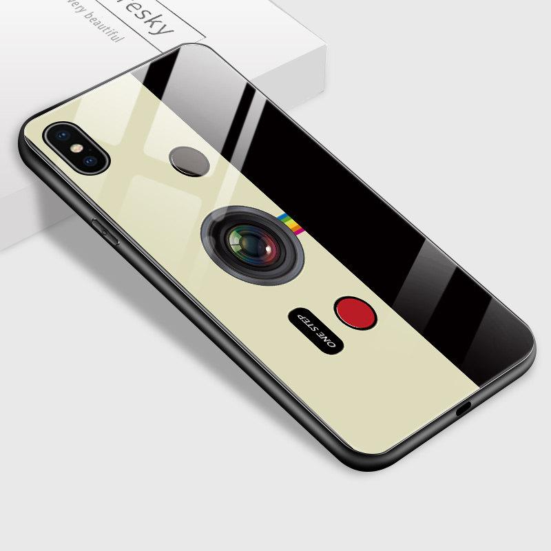 

Чохол для телефону із загартованого скла для iPhone Samsung Galaxy Infinix TPU Soft Edge Fashion Cute Creative Camera Patterns Shockproof Cover Case Infinix Smart 7