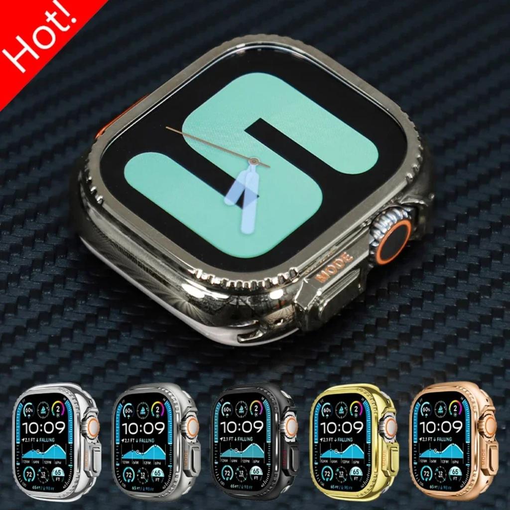 Armor Case for Apple Watch Ultra 3/2/1 49mm Series11 10 46mm 42mm Metal Protector Aluminum Cover Frame for IWatch Series 9 8 7 6 5 4 SE3 44mm 45mm