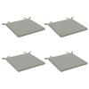 4 Piece Seat Cushions SOEST 4 Pcs. 100percent Polyester Gray