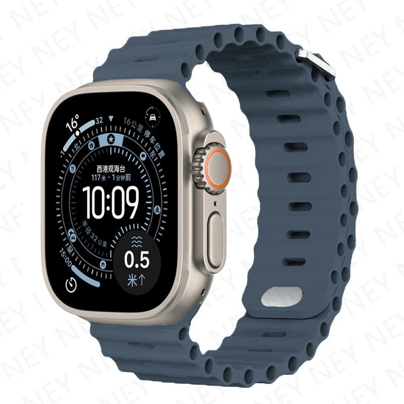 Straps for Apple Watch Band 44mm 40mm 45mm 49mm 41mm 42mm 46mm Ocean Bracelet Correa iWatch Series 7 6 3 Se 8 Ultra 2 9 10 11