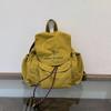 Solid Color Vintage Style Casual Backpack With Breathable Nylon For Daily Use