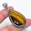 Pendentif Fait Main en Argent Sterling 925 avec Pierre Naturelle Œil de Tigre 2,01" AP-15685
