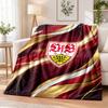 VfB Stuttgart Football Printed Flannel Blanket Warm Comfort Bed Throw For Indoor Home Decoration