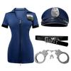 Womens Halloween Cosplay Police Uniform Sexy Party Game Costume S-3XL