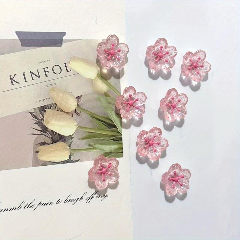 Cherry Blossom Magnets, Cute Decorative Fridge Magnets for Office Whiteboard, Lockers, Dishwashers, Kitchen & Home Decor